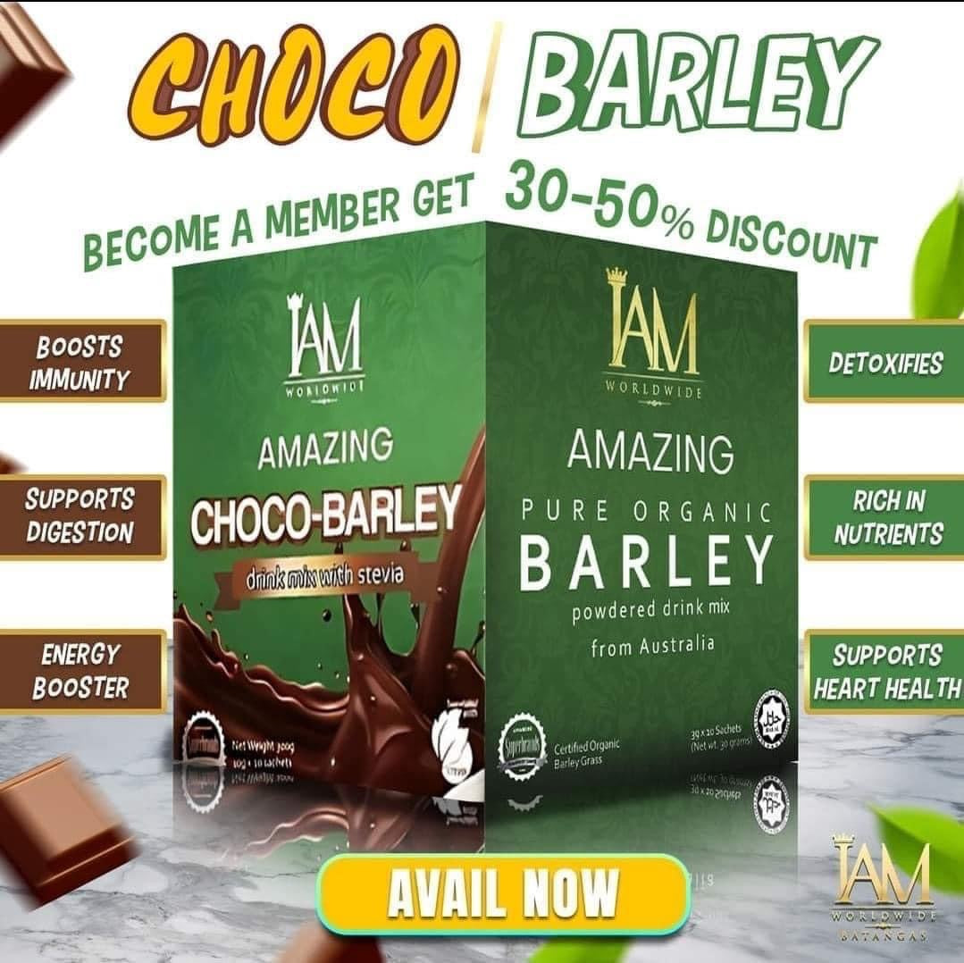 IAM Amazing Choco Barley | 1 Box | 10 Sachets | Free Shipping | COD