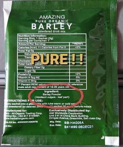 IAM Pure Organic Barley 1 Box | Free Shipping | Cash on Delivery